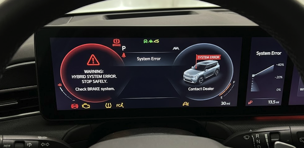 kia system error