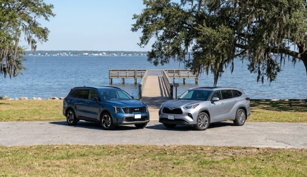 2026 Kia Sorento Hybrid vs Toyota Highlander Hybrid Daphne AL