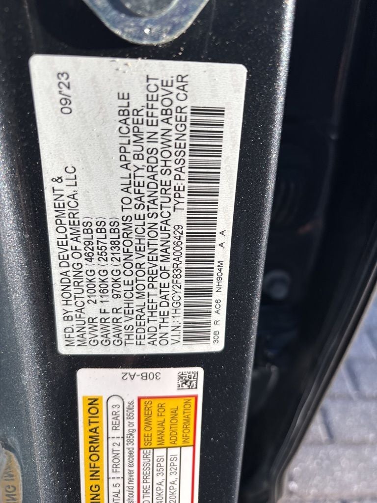 2024 Honda Accord Hybrid Touring